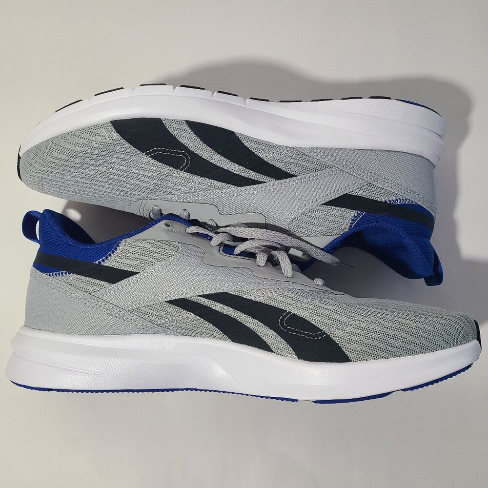 Reebok Runner 4 4E Pure Grey Vector Blue Men's Shoes Size 10.5 NWT - Picture 4 of 9